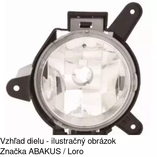 Hmlové svetlo - predné 2502292E /POLCAR/ - obr. 2