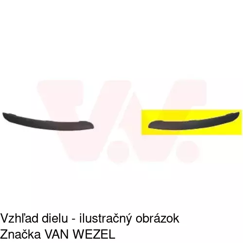 Lišta nárazníka 270607-5 /POLCAR/ - obr. 1
