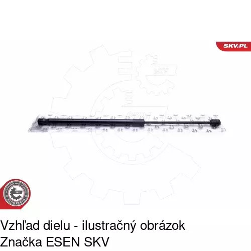 Plynová pružina 2707AB /POLCAR/ - obr. 1