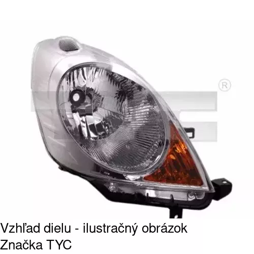 Hlavný reflektor 271109-V /POLCAR/
