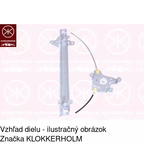 Mechanizmus sťahovania okna elektrický bez motora 2713PSG2 /POLCAR/ - obr. 2