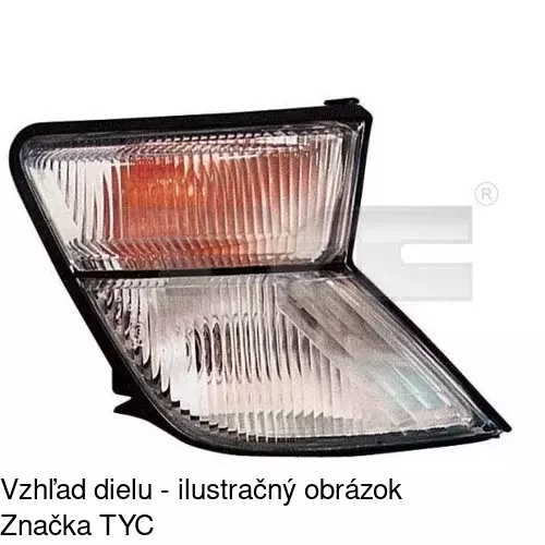 Predná smerovka s obrysom POLCAR 277719