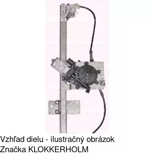 Mechanizmus sťahovania okna elektrický bez motora POLCAR 2800PSG1E