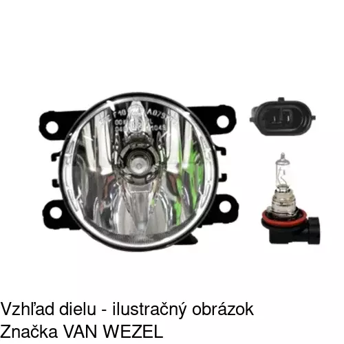 Hmlové svetlo - predné 28M129-E /POLCAR/ - obr. 3