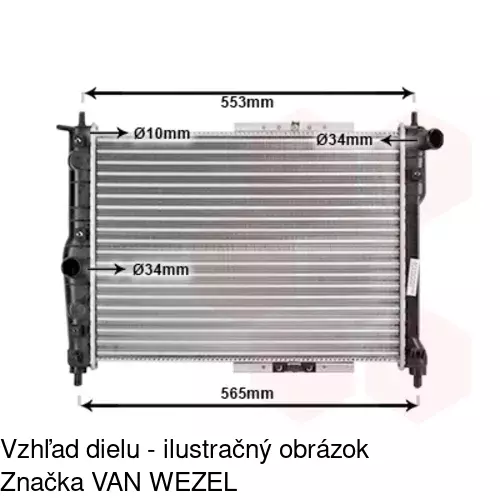 Chladiče vody 291208A1 /POLCAR/ - obr. 1