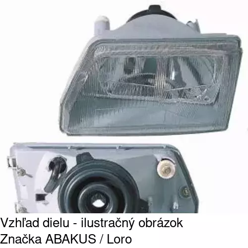 Sklo reflektora 300111-E /POLCAR/ - obr. 3