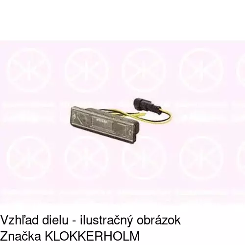 Svetlo na osvetlenie evidenčného čísla POLCAR 3001959E