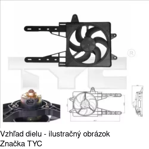 Ventilátory chladičov 301723W2 /POLCAR/ - obr. 2