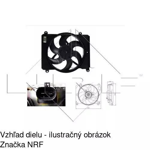 Ventilátory chladičov 301723W3 /POLCAR/ - obr. 2