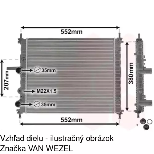Chladiče vody 301808-9 /POLCAR/ - obr. 4