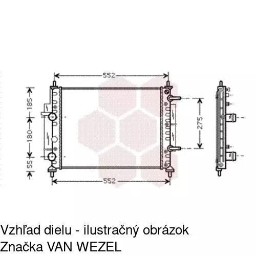 Chladiče vody 301908A6 /POLCAR/ - obr. 1
