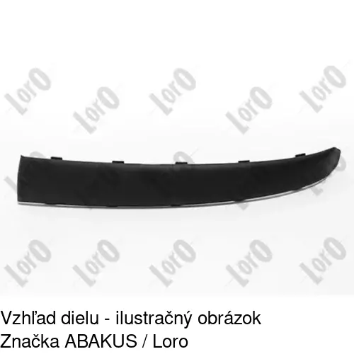 Lišta nárazníka 30220715 /POLCAR/ - obr. 2