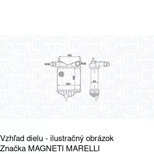 Chladiče vzduchu (Intercoolery) 3023J8-1 /POLCAR/ - obr. 1