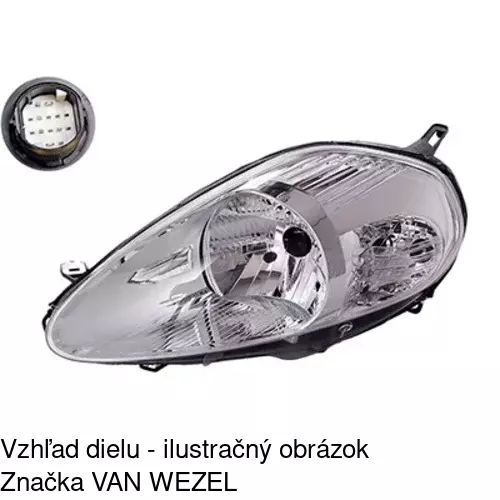 Hlavný reflektor 3024092E /POLCAR/ - obr. 5