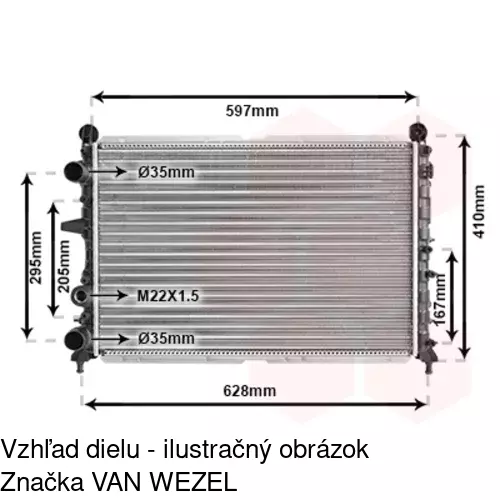 Chladiče vody 3026083X /POLCAR/ - obr. 4