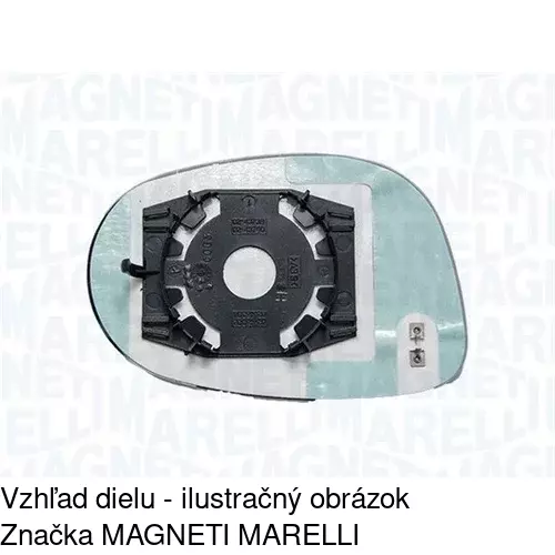 Sklo vonkajšieho zrkadla s držiakom 3029545E /POLCAR/