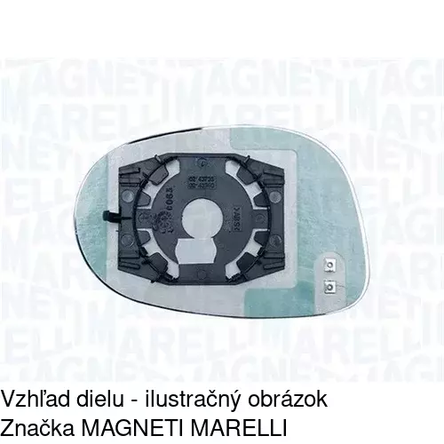 Sklo vonkajšieho zrkadla s držiakom 3031545E /POLCAR/ - obr. 4