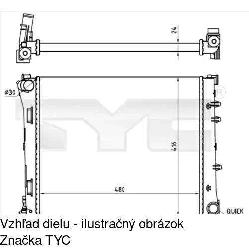 Chladiče vody POLCAR 3035083X