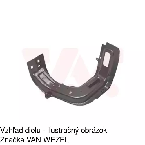 Horný nosník predného čela POLCAR 304204-5