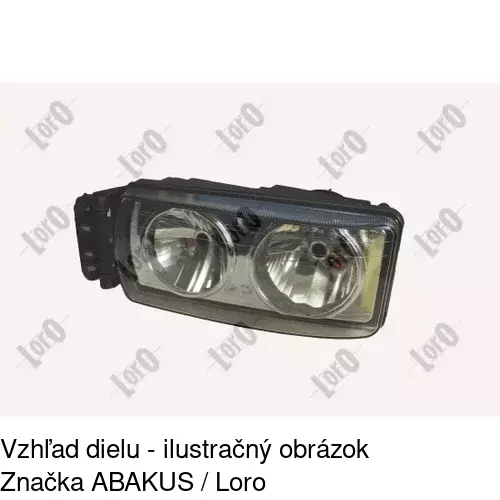 Hlavný reflektor 305810-E /POLCAR/ - obr. 1