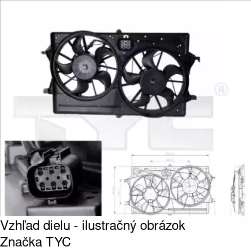 Ventilátory chladičov POLCAR 320123W4