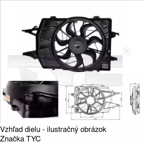 Ventilátory chladičov 320123W6 /POLCAR/ - obr. 2