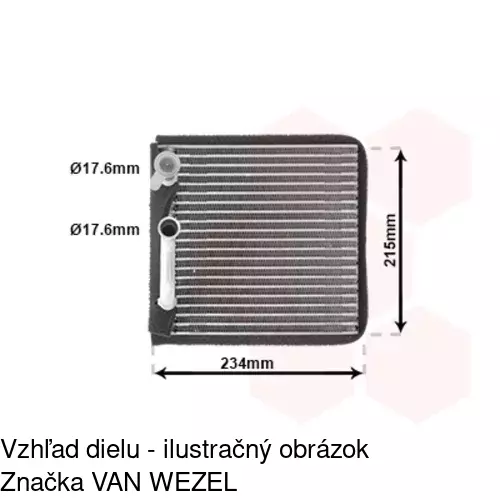 Výparník klimatizácie 3201P81X /POLCAR/ - obr. 1
