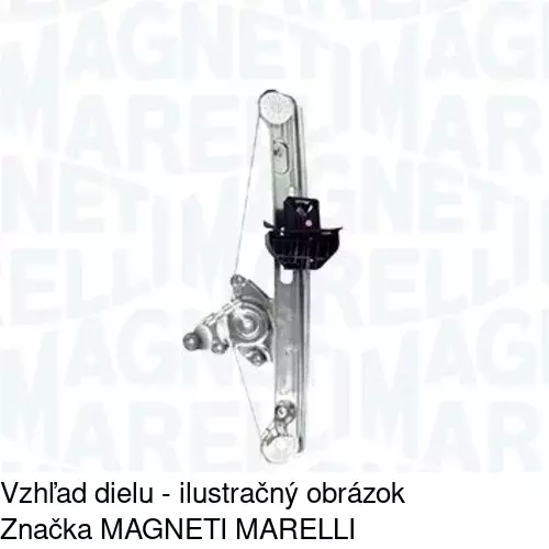 Elektrický mechanizmus okna dverí 3201PSE4 /POLCAR/ - obr. 1