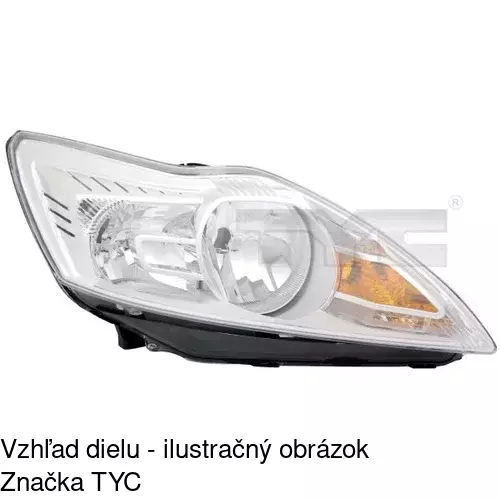 Hlavný reflektor 320509-T /POLCAR/ - obr. 1
