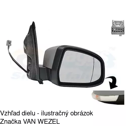 Vonkajšie zrkadlo 3205523S /POLCAR/ - obr. 4