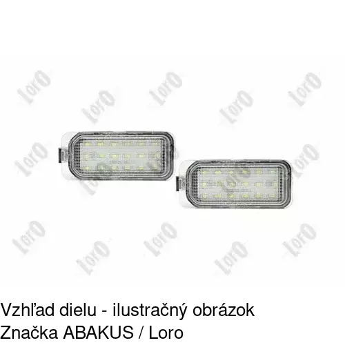Svetlo na osvetlenie evidenčného čísla 3205959 /POLCAR/ - obr. 1