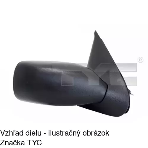 Vonkajšie zrkadlo POLCAR 3210525E
