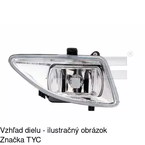 Hmlové svetlo - predné POLCAR 321129-V