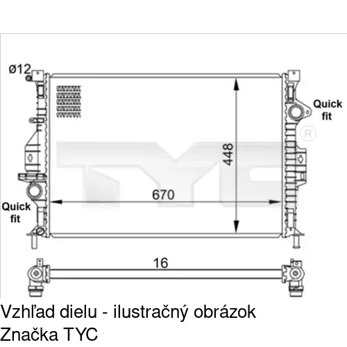 Chladiče vody POLCAR 3219080K