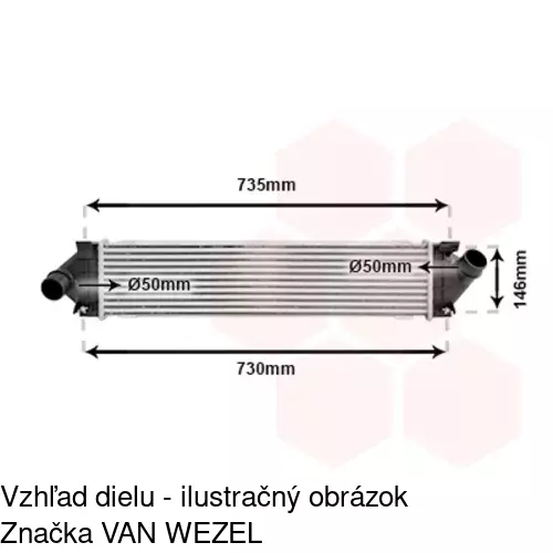 Chladiče vzduchu (Intercoolery) 3219J8-2 /POLCAR/ - obr. 4
