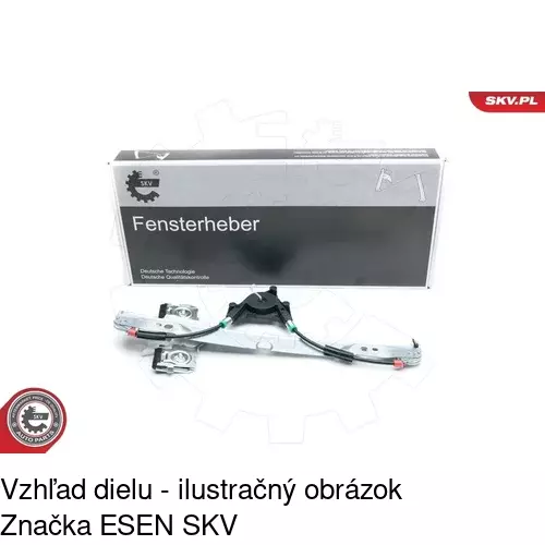Mechanizmus sťahovania okna elektrický bez motora 3228PSG2E /POLCAR/ - obr. 3