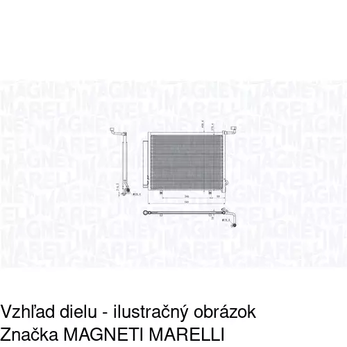 Chladiče klimatizácie 3238K8C1S /POLCAR/