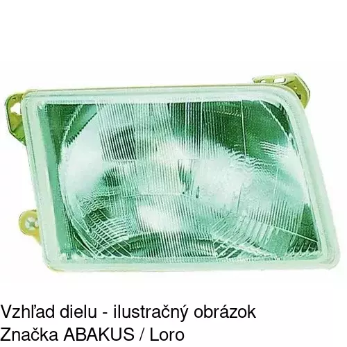 Sklo reflektora 324411 /POLCAR/ - obr. 1