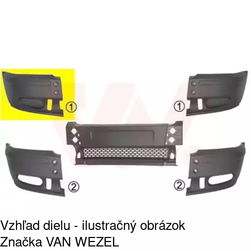 Predný nárazník 324707 /POLCAR/ - obr. 2
