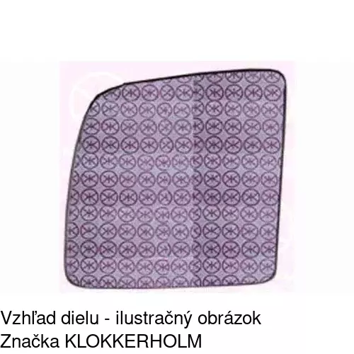 Sklo vonkajšieho zrkadla s držiakom 3256546E /POLCAR/ - obr. 2