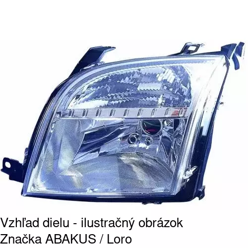 Hlavný reflektor 3257100E /POLCAR/ - obr. 3