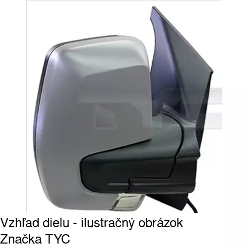 Sklo vonkajšieho zrkadla s držiakom 32N1545M /POLCAR/ - obr. 2