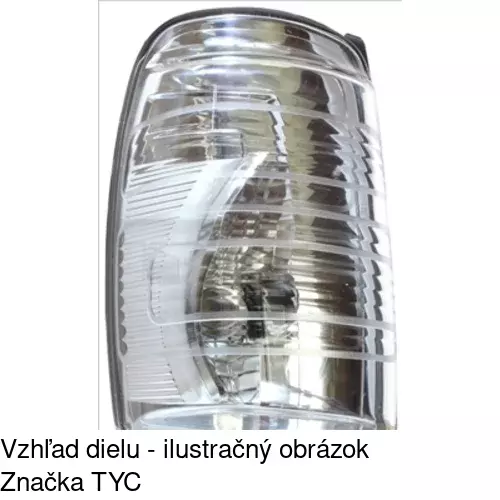 Sklo vonkajšieho zrkadla s držiakom 32N2555M /POLCAR/ - obr. 1