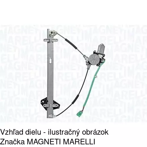 Mechanizmus sťahovania okna elektrický bez motora 3876PSG1 /POLCAR/ - obr. 1