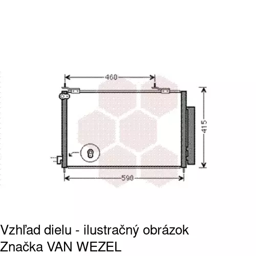 Chladiče klimatizácie 3877K8C2S /POLCAR/ - obr. 2