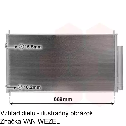 Chladiče klimatizácie 38C1K83K /POLCAR/ - obr. 2