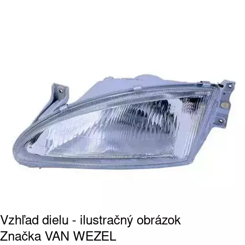 Hlavný reflektor 4005093E /POLCAR/ - obr. 1