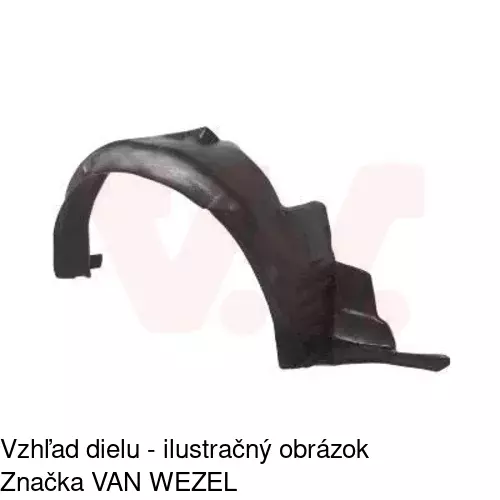 Podblatník (plast) POLCAR 4007FL3T