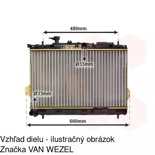 Chladiče vody 403508-X /POLCAR/ - obr. 2
