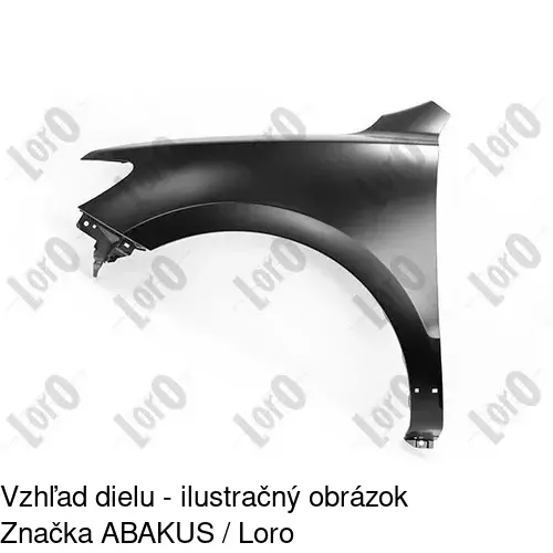 Predný blatník POLCAR 405101